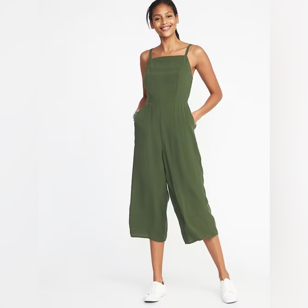 Old Navy Square Neck Cami Jumpsuit Sz M